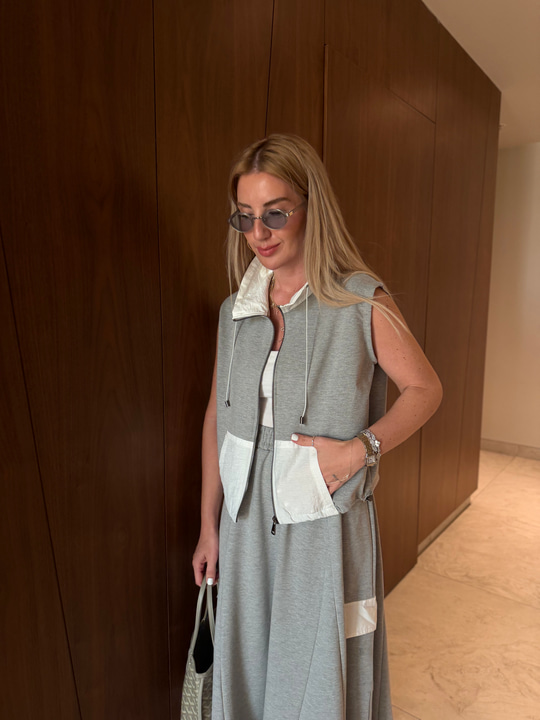 Orijinal Model , Paraşüt Garnili , Premium Etek & Yelekli Takım
