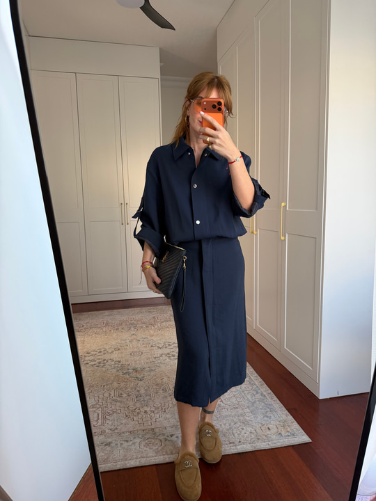 Premium Kalite , Bomber Ceket & Etek , Lacivert Takım