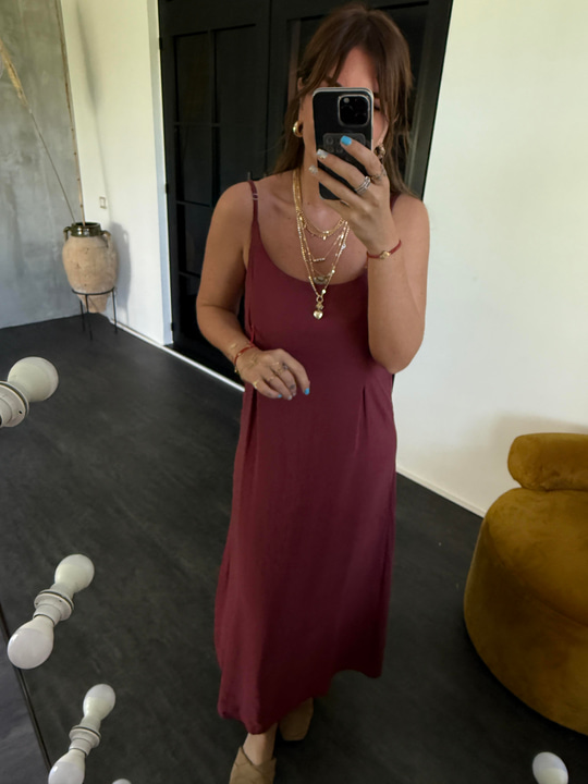 Bordo , Tencel , Gömlek & Elbise , Modal Takım