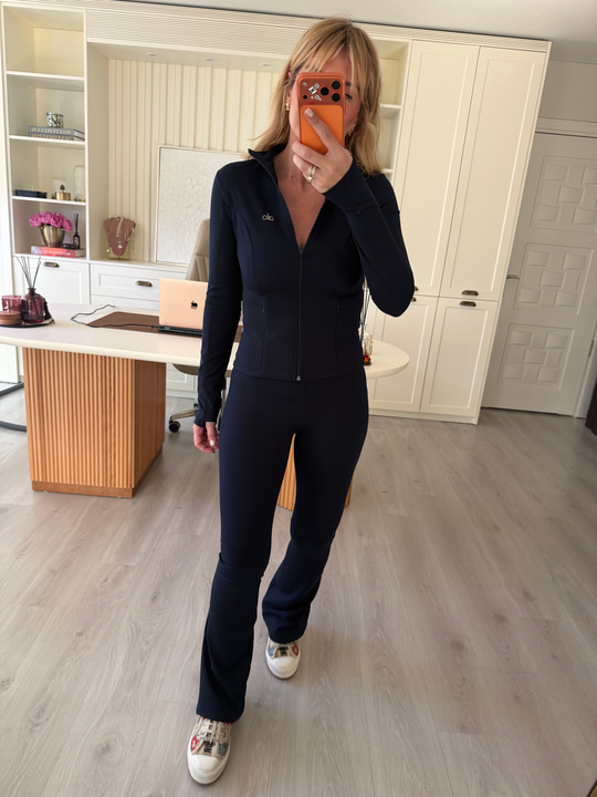 Lacivert Orijinal Marka Full Likralı Toparayıcı Pantalon & Ceket Takım