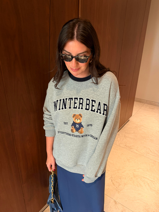 Teddy Bear , Yumuşacık , Gri Sweatshirt