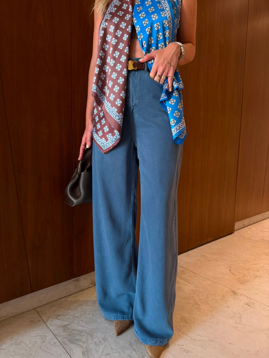 İndigo , Yumuşacık Tencel Jean Pantolon