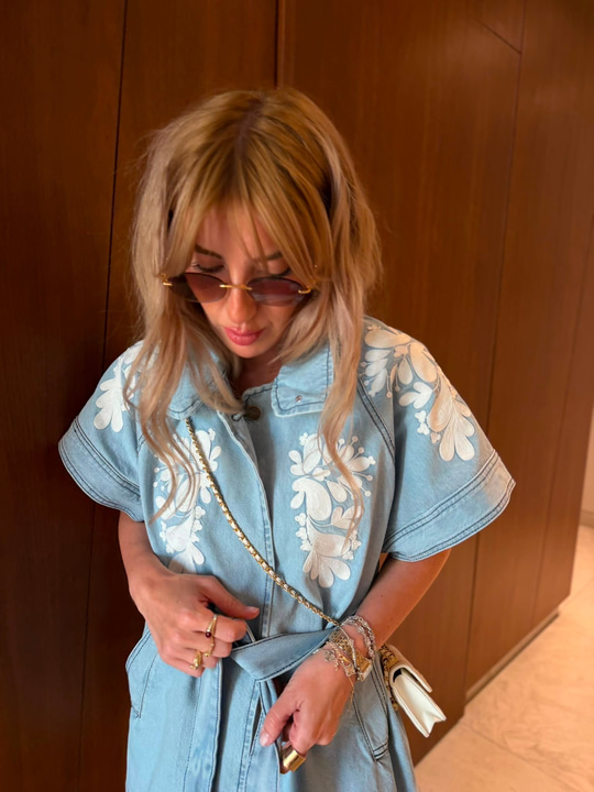 Orijinal Model , Nakışlı , Premium Jean Yelek