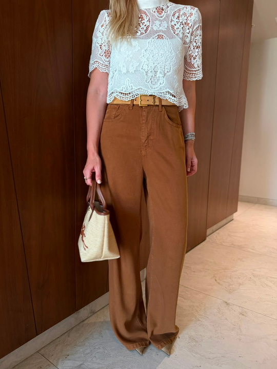 Tarçın , Yumuşacık Tencel Jean Pantolon
