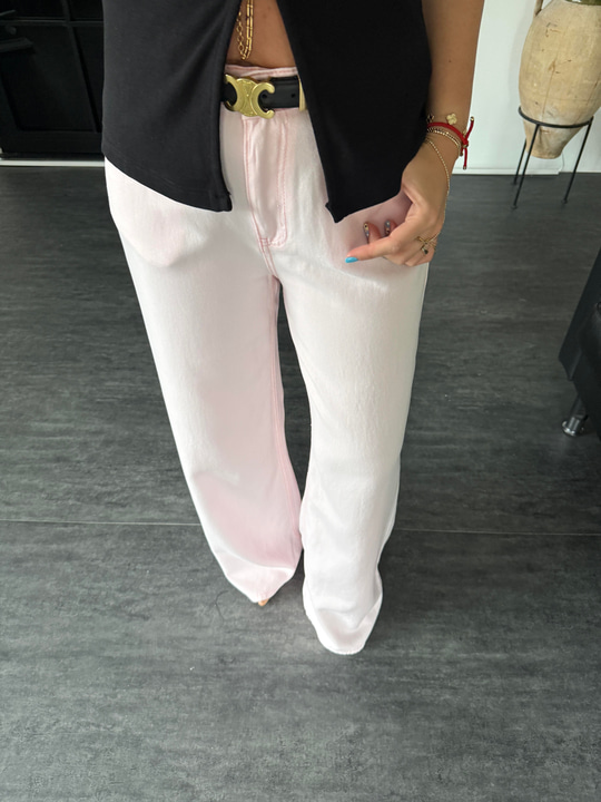 Pudra Pembe , Tencel Palazzo Jean