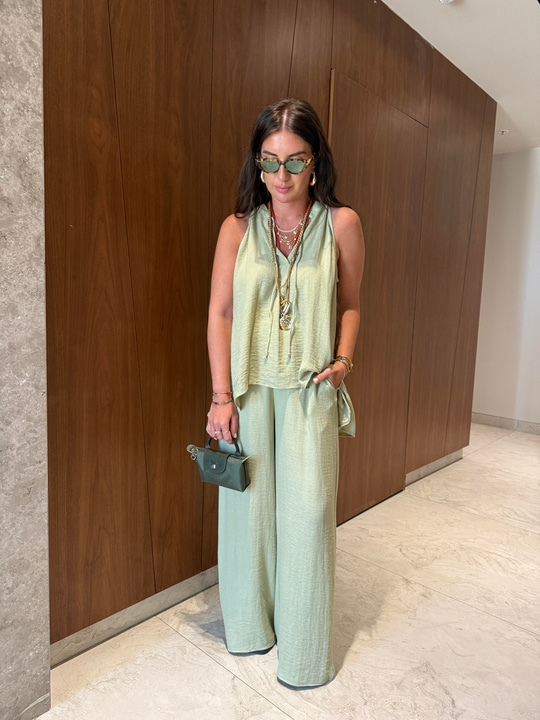 Haki , Premium Kalite , Bluz Pantolon Takım