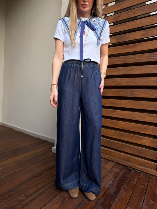 Orijinal Marka , Beli Lastikli , Premium Tencel Jean