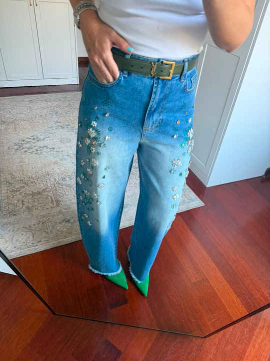 Orijinal Model , Taş İşlemeli , Premium Jean Pantolon