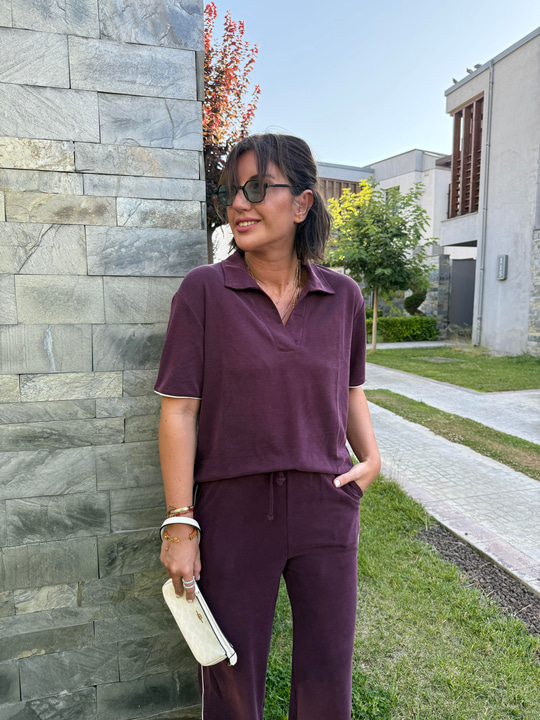 Patlıcan Moru Modal Eşofman Takımı