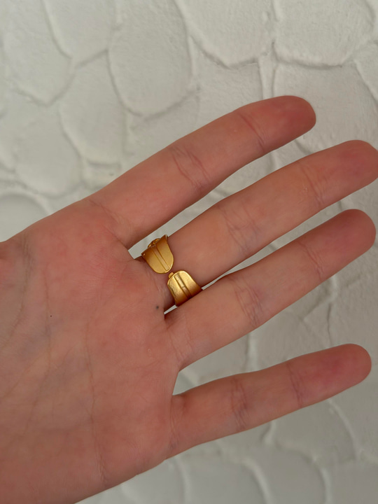 14k Kaplama , Dövme Antik Yüzük