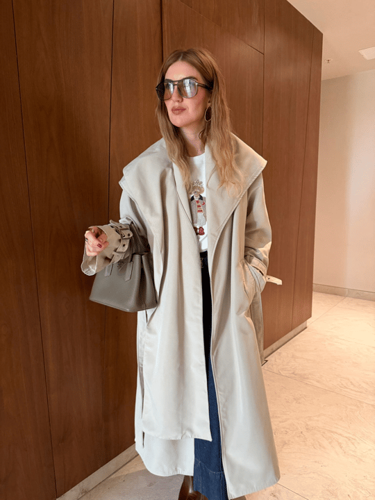 Atkılı , Premium Taş Trençkot