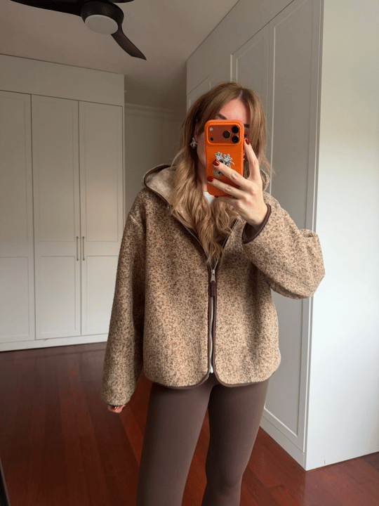 Orijinal Model , Biyeli , Kapüşonlu , Kahverengi Teddy Mont