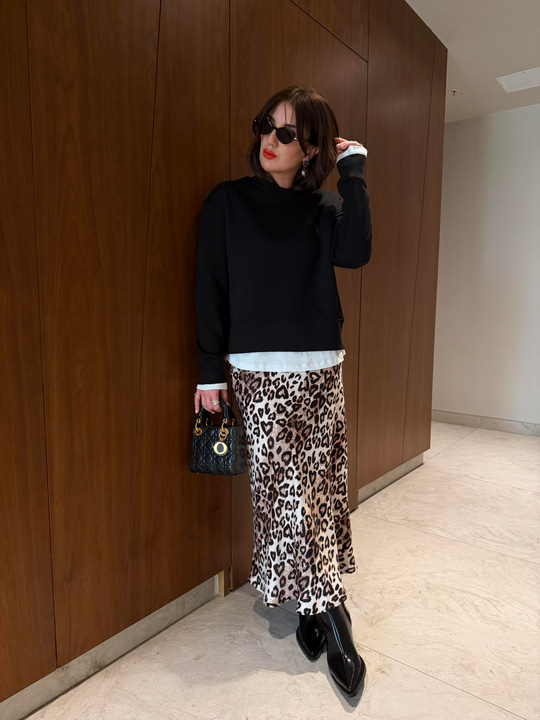 Beli Lastikli , Leopar Saten Etek 