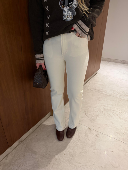 Boru Paça , Bej , Likralı Jean