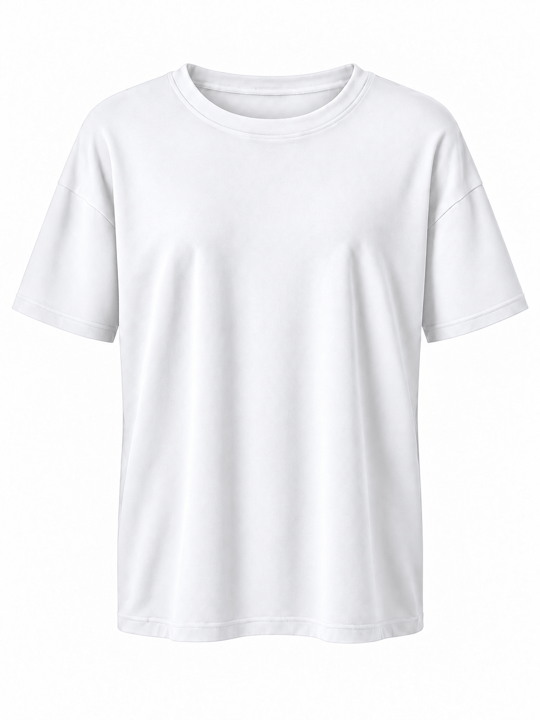 Cs Marka , Pamuklu , Kısa Kol Beyaz T-shirt