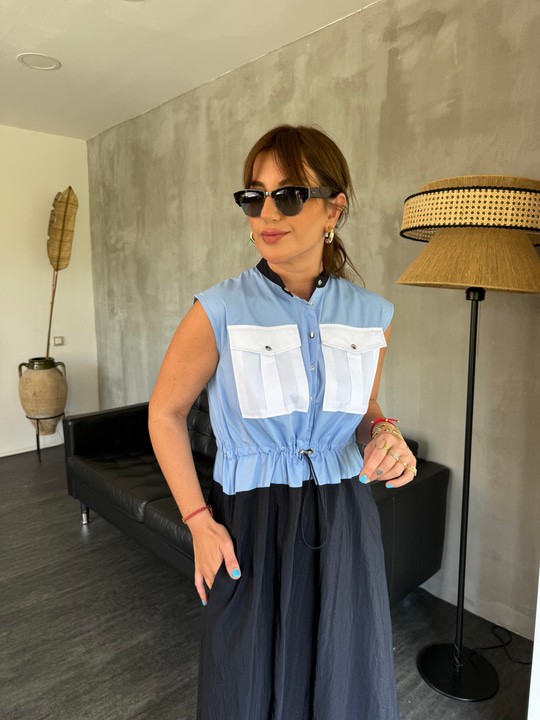 Orijinal Model,Paraşüt Detaylı, Belden Ayarlamalı Tasarım Elbise