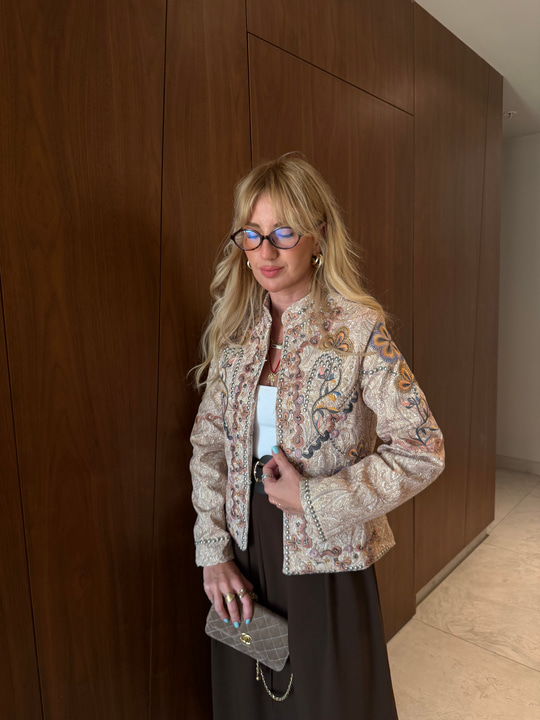Orijinalm Model, Full Nakışlı Boncuk İşlemeli Premium Ceket