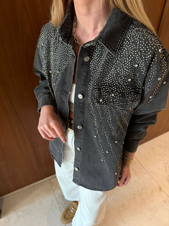 Zirkon Taşlı , Antrasit , Jean Gömlek