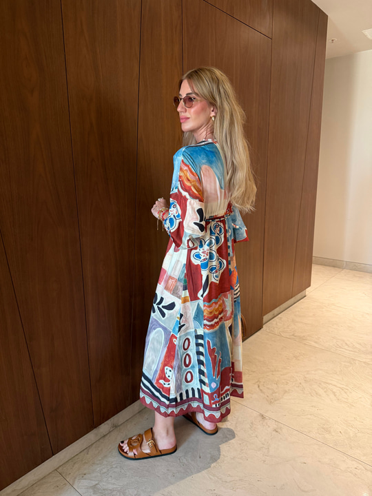 Orijinal Model , Renkli İthal Elbise