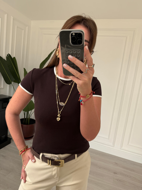 Orijinal Marka , Biyeli , Acı Kahve T-shirt