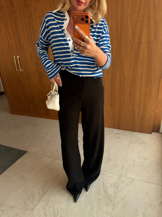 Siyah, Yumuşacık Tencel Jean Pantolon