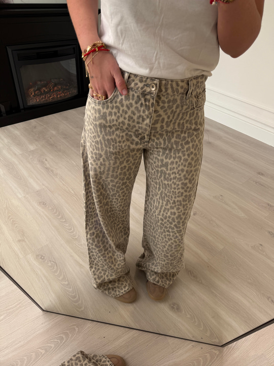 Orijinal Marka Eskitme Leopar Palazzo Jean