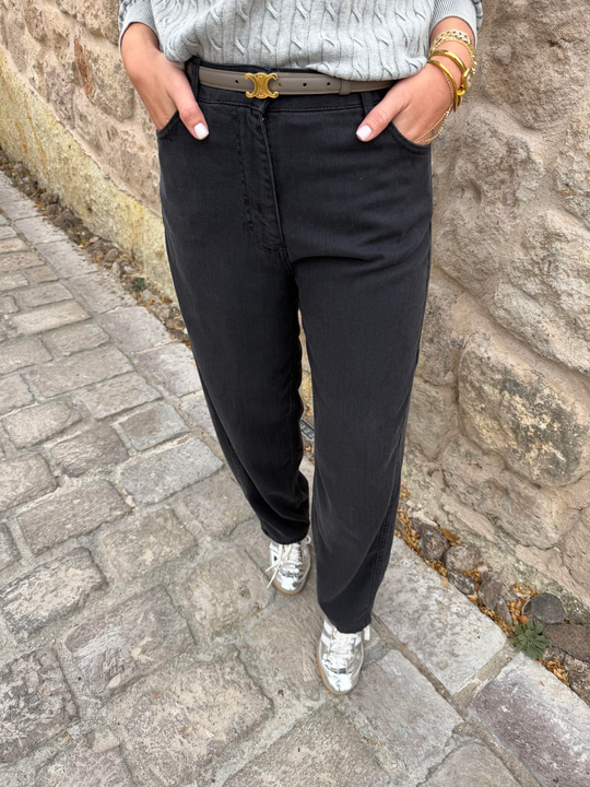 Binici Model , Antrasit , Tencel Jean