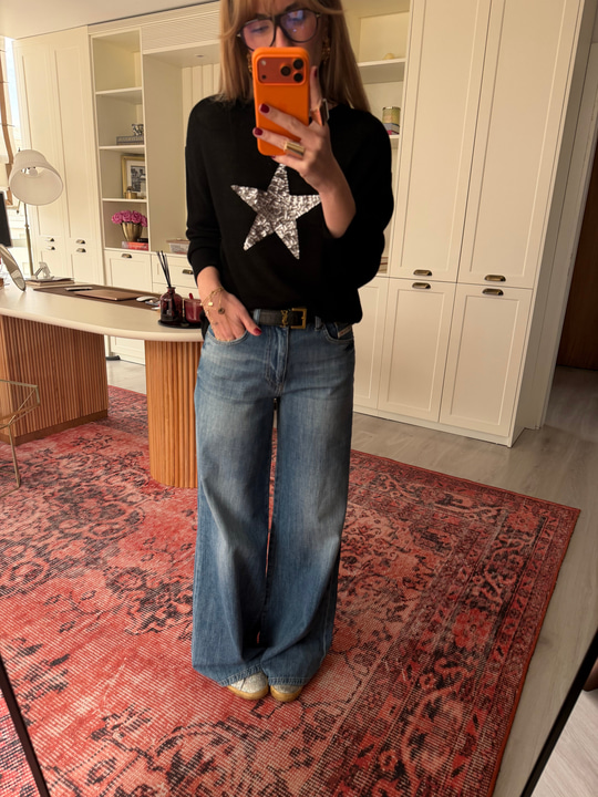 Eskitme Efektli Palazzo Jean Pantalon