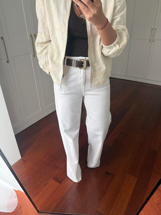 İç Göstermeyen , Orijinal Marka , Beyaz Palazzo Jean