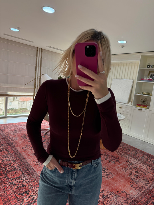 Soft Touch , Double Yaka , Uzun Kollu , Bordo Body