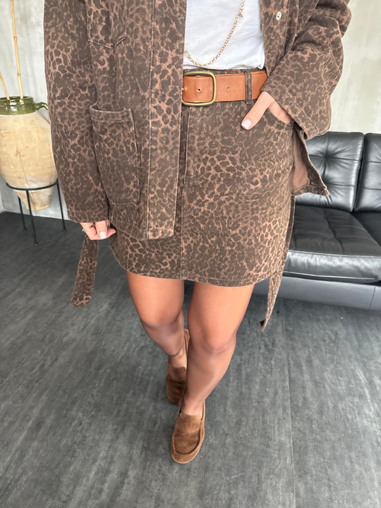 Gabardin Kumaş , Leopar Etek