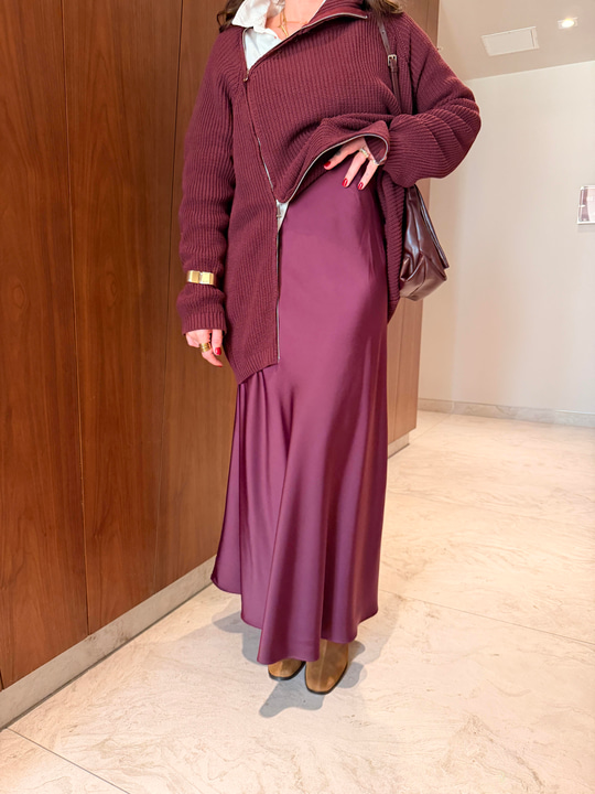 Maxi Boy , Mürdüm Saten Etek