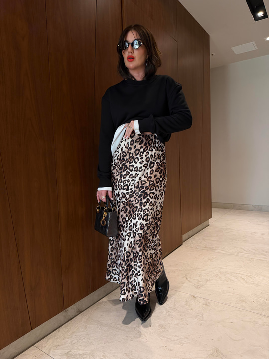 Beli Lastikli , Leopar Saten Etek 