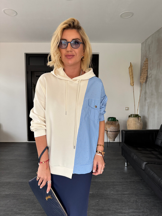 Orijinal Model , Taşlı Poplin & Modal , Tasarım Sweat
