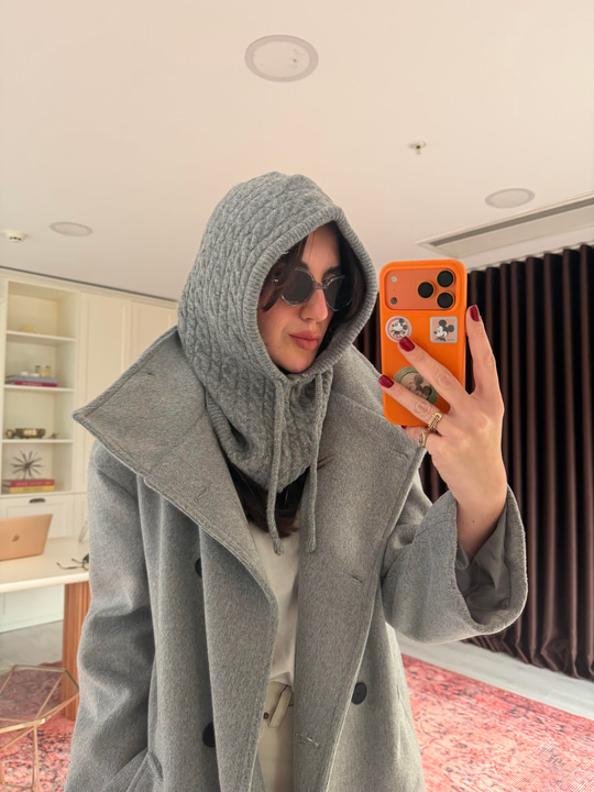Gri ,Yün Balaklava