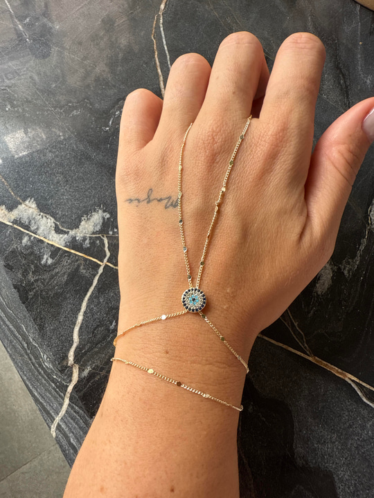 14k Kaplama , Nazar Boncuklu , Zirkon Şahmeran