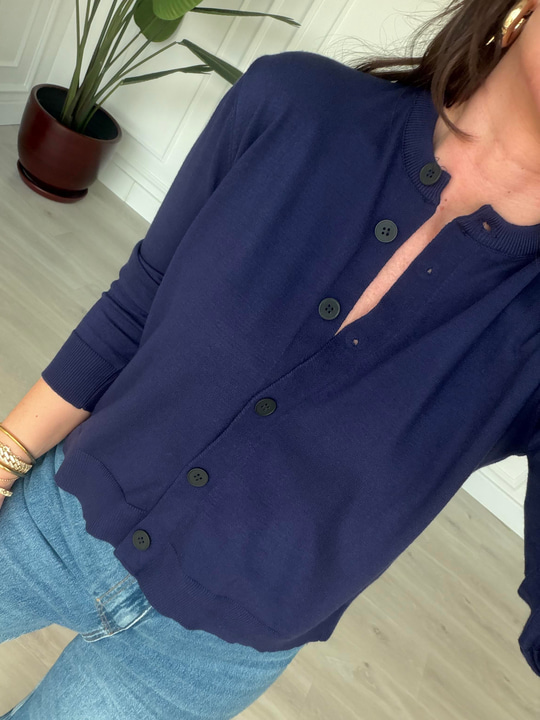 Orijinal Marka , Extra Soft , Lacivert Triko Hırka