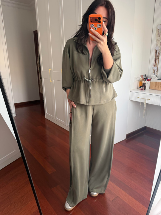 Orijinal Model , Belden Ayarlamalı , Premium Haki Modal Takım