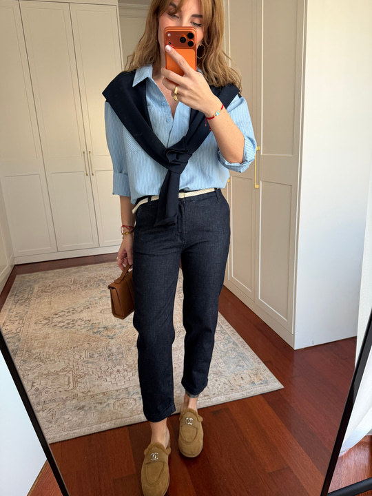 Orijinal Model , Ekru Kemerli , Full Likralı Jean