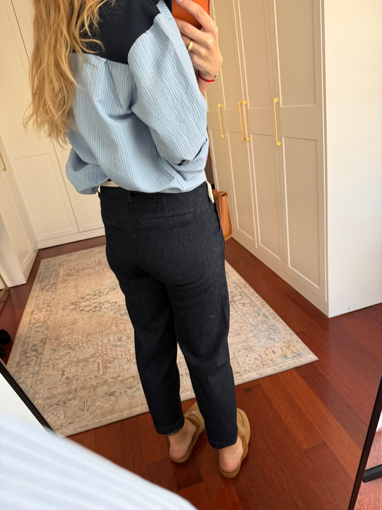 Orijinal Model , Ekru Kemerli , Full Likralı Jean