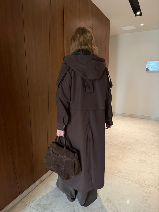 Orijinal Model , Kapüşonlu , Tasarım , Acıkahve Trençkot