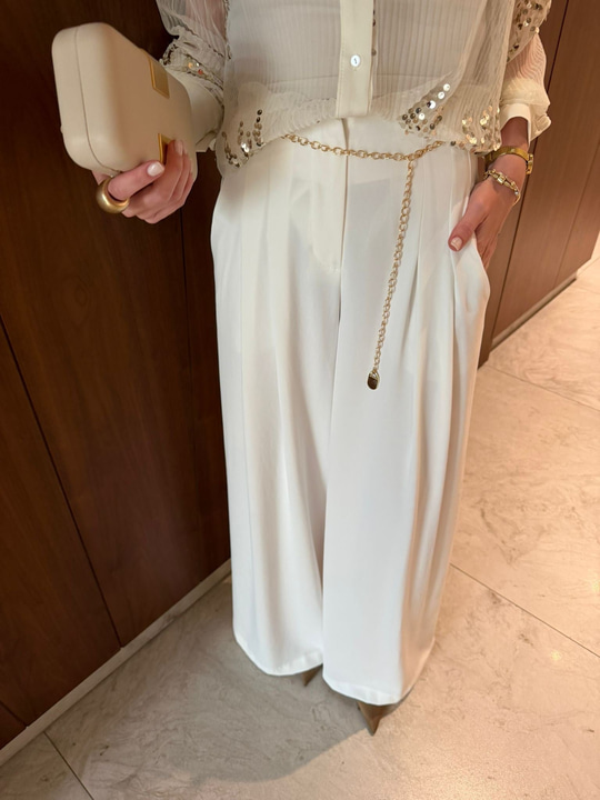 Orijinal Model , Gold Zincir Kemerli , Ekru Palazzo