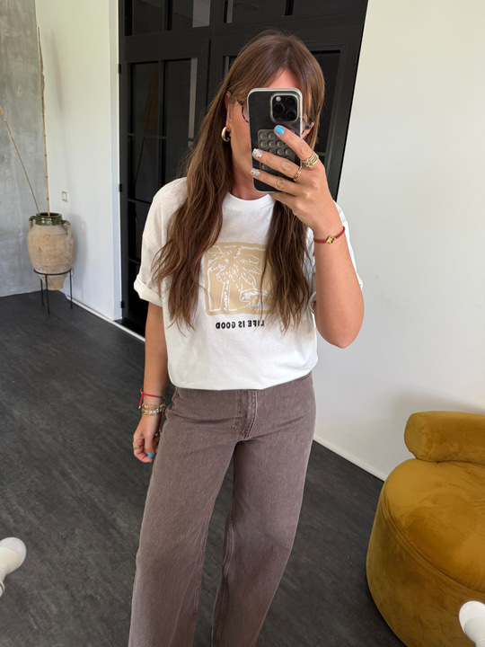 Life is Good , Beyaz T-shirt