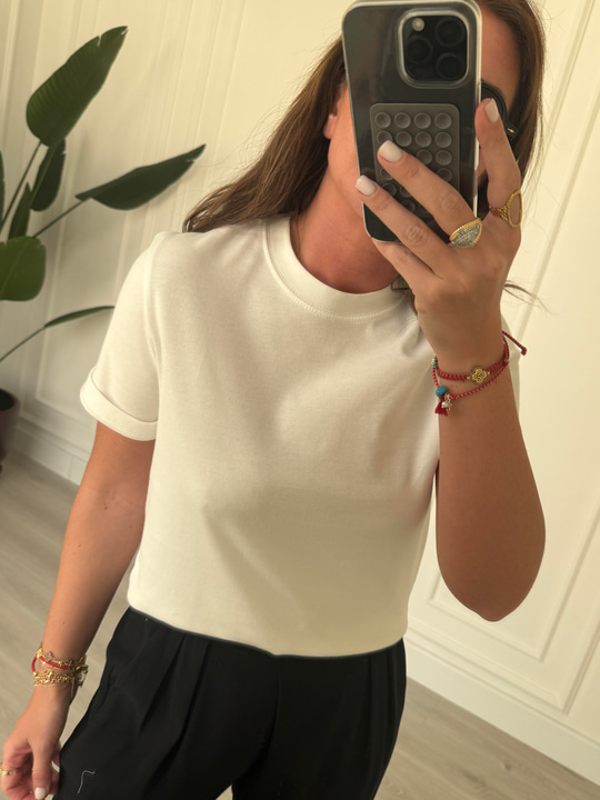 Orijinal Marka %100 Cotton Beyaz T-Shirt