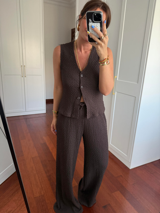Ekstra Rahat , Acı Kahve , Premium Yelek & Pantolon Takım