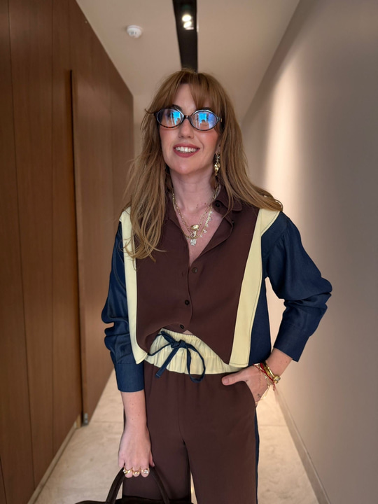 Orijinal Model , Acıkahve & Lacivert , Jean Detaylı , Tencel Premium Takım