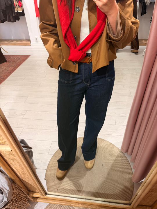 Orijinal Marka , Önden Cepli , Lacivert , Full Likralı Jean