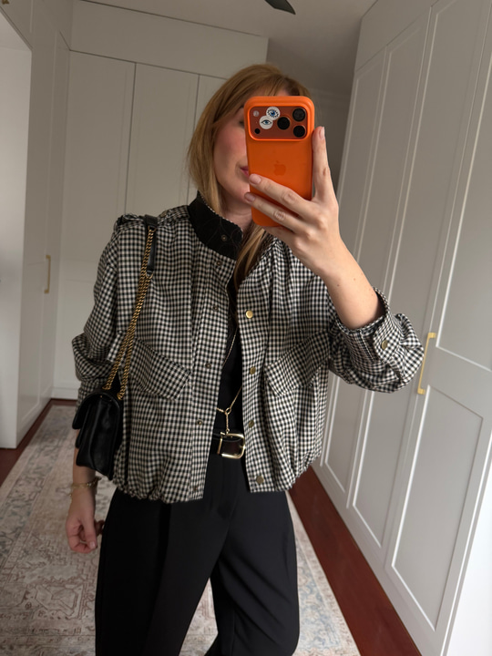Orijinal Model , Premium , Ekoseli Bomber Ceket