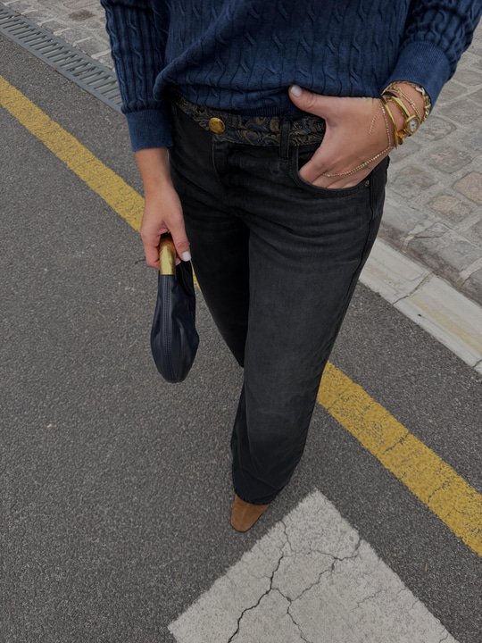 Orijinal Marka , Jakar Detaylı , Antrasit Jean