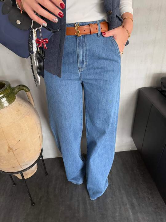 Orijinal Marka , Tencel Palazzo , Blue Jean